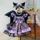 thumbnail image 2 of Vestido Kawaii Sanrio Kuromi para niños, ropa de fiesta Lolita para niñas, pajarita estampada, vestidos de princesa, regalo de cumpleaños de Halloween, 2 of 4