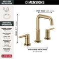 thumbnail image 3 of Delta Nicoli: Two Handle Widespread Bathroom Faucet, 3 of 3