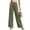 Army Green -AF06, variant on Womens Wide Leg Lightweight Pants Palazzo Casual Flowy Elastic Waist Pant Dressy Long Lounge with Pockets Black L