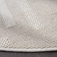 thumbnail image 3 of SAFAVIEH Trends Archibald Geometric Area Rug, Beige/Ivory, 6'7" x 6'7" Round, 3 of 8