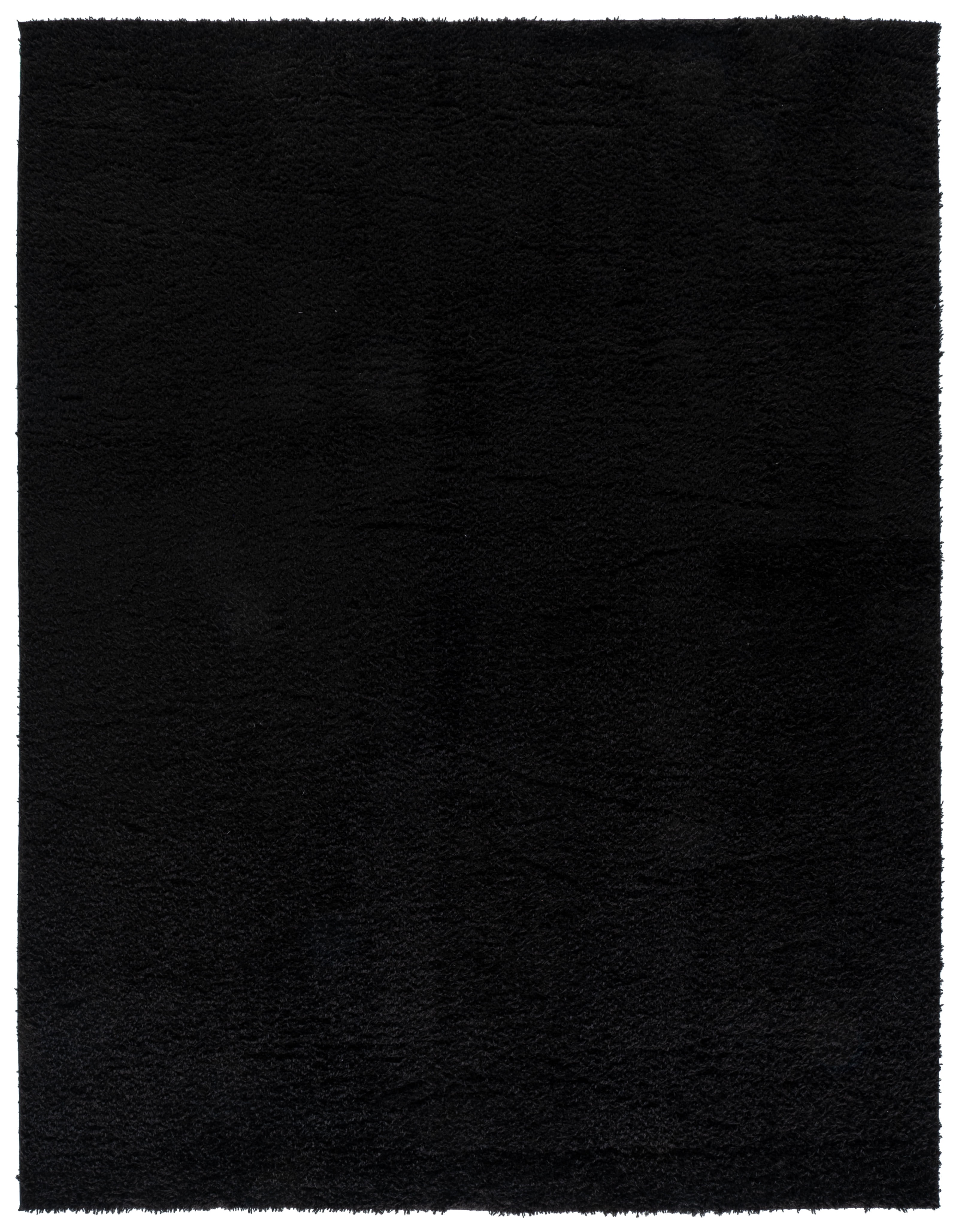 Safavieh Lindsay Deborah Solid Polyester Shag Area Rug, Black, 10' x 14'