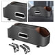 thumbnail image 3 of Organizador del respaldo del asiento del automóvil, caja de pañuelos, portavasos para 2 bebidas, caja de almacenamiento del asiento trasero negro, 3 of 7
