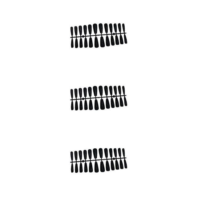 Seitruly 24 piezas de uñas postizas, polvo brillante, puntas de uñas, herramienta de arte de manicura, negro Type1 NO1