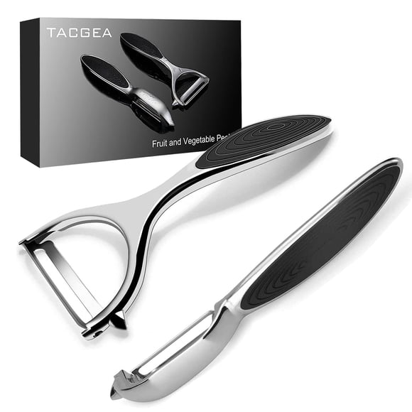 Pelador de verduras TACGEA para cocina, hoja recta, juego de 2