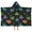 Black Dinosaurs With, variant on Black Rawr Dinosaur Skeleton Pattern Hooded Bath Towel，60"x35" for Ages 3 To 12 Kids, Quick Dry Lightweight Soft Microfiber Hood Beach Towel Cover Up for Kids