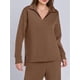 thumbnail image 4 of Conjuntos de Dos Piezas para Mujer, Moda de Otoño 2025, Pantalones Anchos, Conjunto de Estar por Casa, para Viajes y Vacaciones. Marrón M, 4 of 9