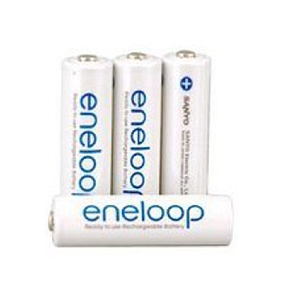 Sanyo Eneloop AAA NiMH Pre-Charged Rechargeable Batteries 4 Pack Hassle Free Packaging 
