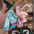 thumbnail image 3 of KC63 dibujos animados Sanrio Hello Kitty Kuromi Purin My Melody Cinnamoroll lindos llaveros muñeco colgante bolsa llavero de coche regalos, 3 of 4