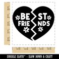 thumbnail image 2 of Best Friends Heart Valentine's Day Square Rubber Stamp Stamping Scrapbooking Crafting - Large 2.75in, 2 of 7