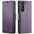 thumbnail image 2 of CaseMe Leather For Samsung Galaxy S24 Plus 5G Wallet Case with RFID Blocking, For Samsung Galaxy S24 Plus 5G Case Wallet for Women Men Card Holder Magnetic Clasp Kickstand Folio Case,Purple, 2 of 11