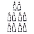 thumbnail image 1 of Qarigey 1 par de pendientes cuadrados de gota de acrílico con estilo, joyería exagerada, recuerdos de fiesta, accesorios de moda, regalos para mujeres, Negro 5piezas Qarigey CBP234494, 1 of 6