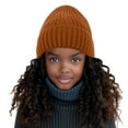 thumbnail image 2 of Girl Fashion Knitted Hat Warm Woolen Winter Ear Soft Comfortable Stylish Cold Weather Accessory, 2 of 3