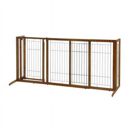 UPC: 0803840941898 | Richell Deluxe Freestanding Pet Gate with Door  28 H