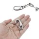 thumbnail image 5 of Cinturón Para Exteriores De 4 Piezas, Lazo De Cinturón De Acero Inoxidable Con Puerta Abatible Para Accesorios De Escalada Kearding OD013391-00, 5 of 6