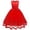 Red, variant on SDJMa Toddler Girls Solid Color Flowers Net Yarn Bowknot Birthday Party Flowers Gown Kids Dresses