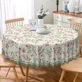 thumbnail image 5 of Tchckioa Green Leaf Tablecloth for Restaurant Decor,Stain Proof Table Cloth Cover,60 Inch,Round, 5 of 6