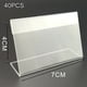 thumbnail image 2 of 40x Price Tag Stand Mini Acrylic Sign Display Holder Price Name Card Tag Label Stand Bracket Home Decor Purse Perfume Display, 2 of 7