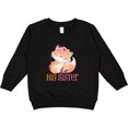 thumbnail image 2 of Inktastic Floral Fox Big Sister Toddler Sweatshirt, 2 of 4