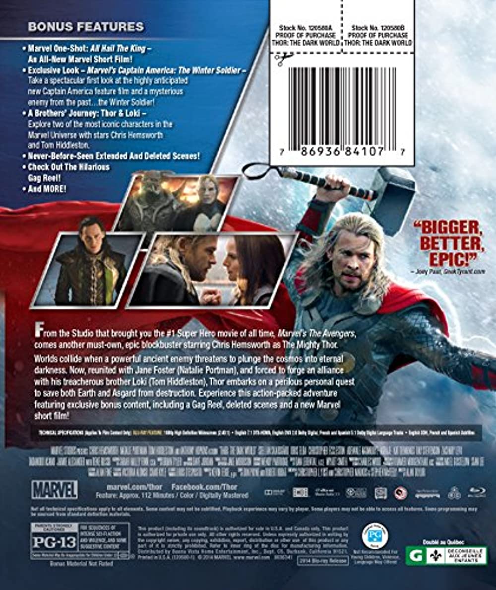 Thor: The Dark World (Blu-ray) - image 2 of 2