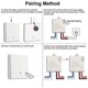 thumbnail image 4 of Interruptor de pared inalámbrico de 433 MHz, transmisor de panel de pared RF de 433 MHz, interruptor de seguridad y relé de CA de 220 V., 4 of 4