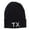 Black, variant on Texas State TX Embroidered Cuff Beanie - Navy OSFM