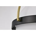 thumbnail image 6 of Nuvo Lighting Lakeshore 1 Light Small Flush - Matte Black & Natural Brass Finish - White Opal Glass, 6 of 14