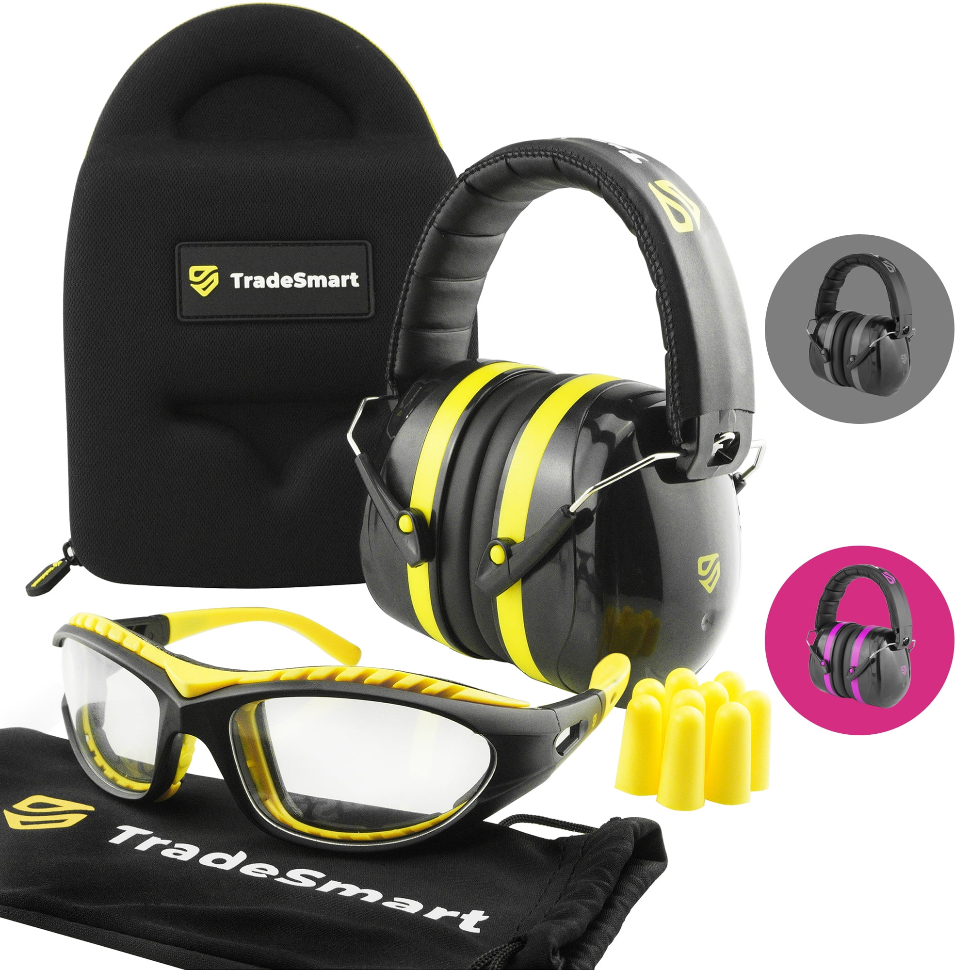 Ear Eye Protection Shooting Gun Range Accessories Kit Earmuffs Earplugs Glasses 