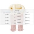 thumbnail image 4 of ZyeKqe Fleece Legging for Girls Casual Ribbed Knitted Footed Thick Winter Warm Base Layer Loungewear Pantyhose(5-6 Years,Pink1), 4 of 4