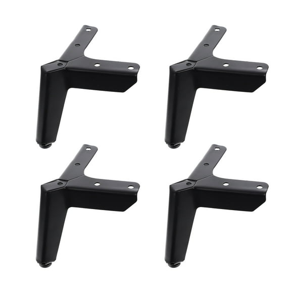 KAKOWELY 4 Pcs Pieds de Support de Meubles en Métal Pieds de Commode Pieds de Table Triangulaires, 4.13"X4.13"X4.13 Pouces