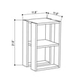 thumbnail image 6 of Ada Home Decor Furniture Petrol Blue 2 Tier Nellie Nightstand, 6 of 6