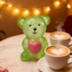 thumbnail image 4 of Bonita mini figura de oso de corazón para el día, resina transparente, decoración para oficina, estudio y exhibición., 4 of 6