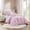 Pink + Microfiber+3, variant on 4-Piece Pink Gingham Ruffle Comforter Set - Full/Queen Size Brushed Microfiber Machine Washable