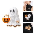 thumbnail image 2 of Halloweens Pumpkin Head Specters Brooch Adds Fun To Any Outfit, 2 of 10