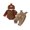 Brown, variant on Cjfdfy Newborn Baby Boy Thanksgiving Outfits My First Thanksgiving Turkey Embroidery Ribbed Knit Long Sleeve Rompers Letter Overalls Hat 3 Pieces Set Toddlers Turkey Overalls Fall Winter Outfits
