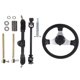 thumbnail image 3 of Conjunto De Volante Go Kart, 11.8 Pulgadas De Diámetro, Ajustable, Completo, Duradero, Kit De Bastidor De Barra De Acoplamiento Para Motores De 150 Cc-250 Cc ANGGREK Otros, 3 of 8