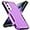 Purple (PC) + Black (TPU), variant on for Samsung Galaxy S23 FE Case: Dual Layer Protective Heavy Duty Cell Phone Cover Shockproof Rugged with Screen Protector - Military Protection Bumper Tough - Samsung Galaxy S23 FE 5G 2023, Purple