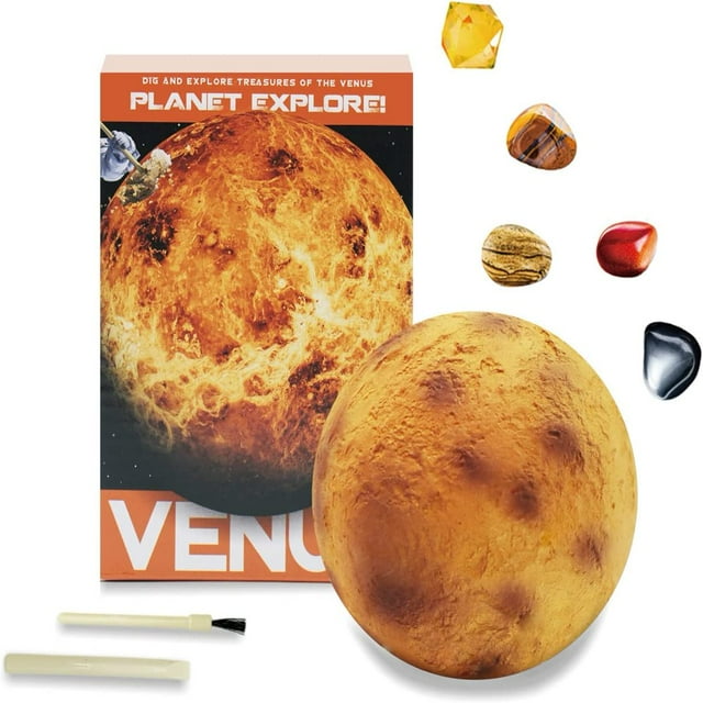 Science Educational Toys for Kids Gemstone Dig Kit Solar System Eight Planet Explore Gems Dig Kit(8in1)