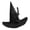 Black, variant on Soft Fashionable Hat Gothicism Witch Costume Hat Outdoor Activity Hat for Female Theme Party Headwear
