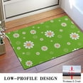 thumbnail image 3 of Green Daisy Flower Orange Centers Pattern Door Rugs,Washable Non Slip Door Mats Indoor,Decorative Door Mats,Entry Mat Indoor for Entrance,Bedroom,Kitchen,Bathroom,16"x24", 3 of 6
