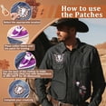 thumbnail image 2 of Parches termoadhesivos Meneng Western Cowboy, 45 unidades, para sombreros y más, 2 of 6