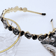 thumbnail image 3 of Diademas con diamantes de imitación Diadema con joyas para mujeres y niñas Diademas con cristales brillantes dorados y brillantes, 3 of 5