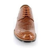 Madison Stacy Adams Anaconda Print Leather Shoes Tan 00055-240