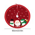 thumbnail image 4 of (Copo Nieve Feliz Navidad) (Diámetro 60 Cm) Falda Navidad Fiesta Navideña Fondo A Cuadros Alce Creativo Suministros Navidad, 4 of 6