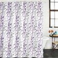 thumbnail image 2 of Purple Grey Botanical Shower Curtain, Waterproof Shower Curtains for Bathroom, Spring Floral Summer Farmhouse Washable Fabric Bathtub Curtain Set Bath Decor with 12 Hooks Standard 72"x72", 2 of 8