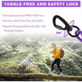 thumbnail image 3 of HaiYUAN Dog Tie Out Cable Dog Runner for Yard and Outdoor with Swivel Hook Reflective Lead Dog Chains for Training Medium to Large Dogs Up to 150lbs, 3 of 9