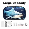 thumbnail image 3 of Shark Digital Bag with Oxford Fabric, Waterproof and Protective, 5.9x9.44x3.14 in, for Hard Drive Bags, Storage Box, Cord Travel Organizer, Cable Organizer Bag, 3 of 6