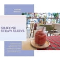 thumbnail image 4 of 10pcs Assorted Colors Reusable Silicone Straws Tips Covers for 0.24inch 6mm Stainless Steel Drinking Straw, 4 of 4