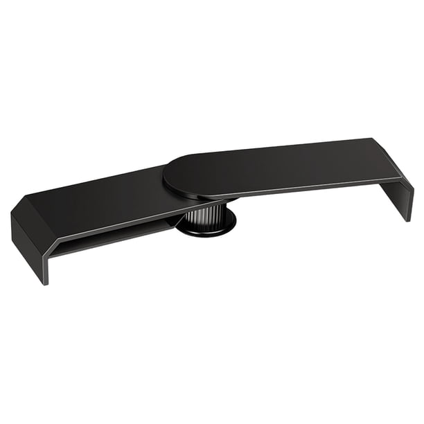 Soporte de doble para elevador de de escritorio con soporte de computadora multiusos de almacenamiento Negro