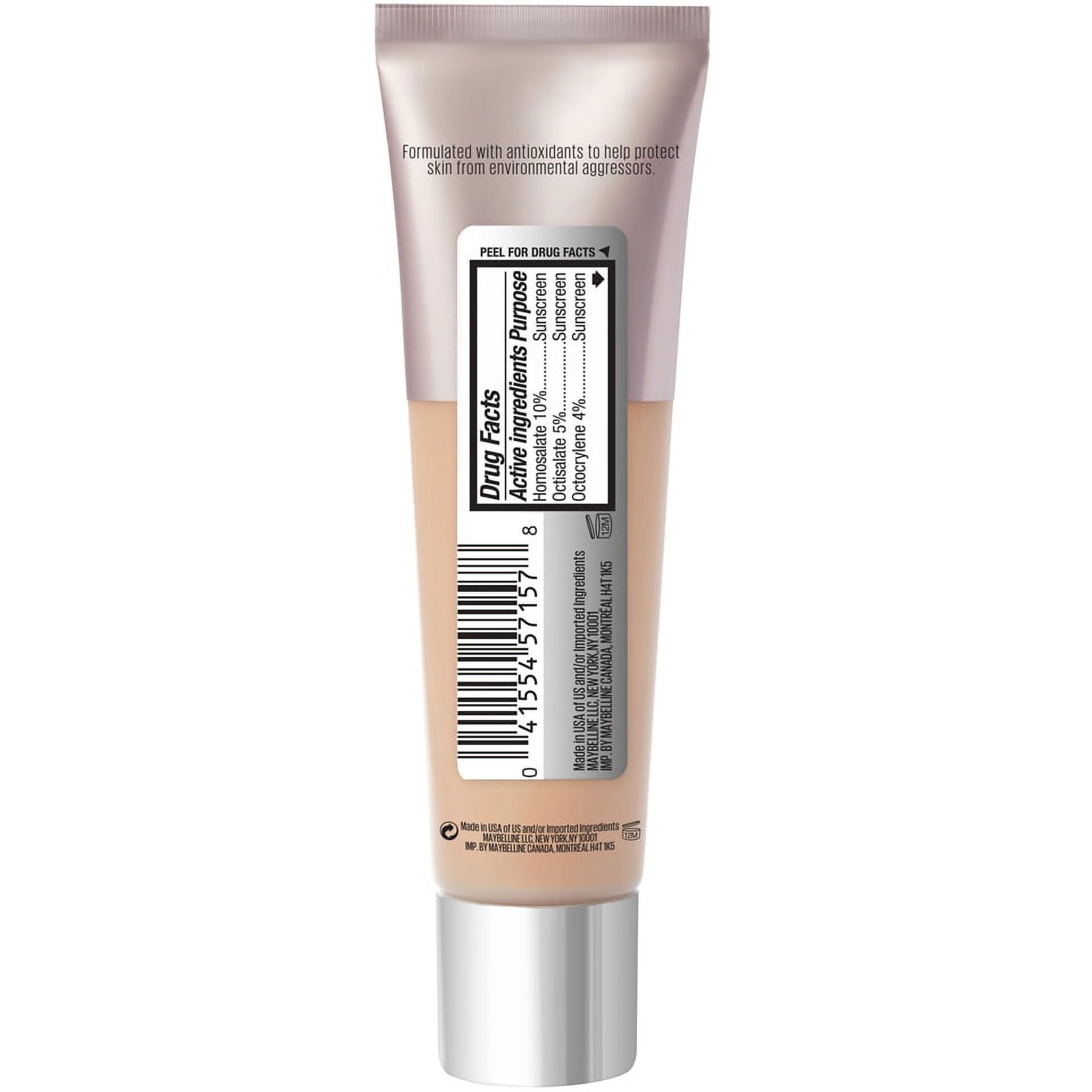 Maybelline Dream Urban Cover Liquid Foundation Makeup, SPF 50, Buff Beige, 1 fl oz