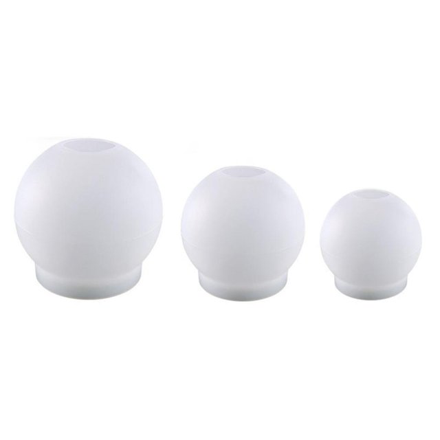 Moldes de resina para portavelas, moldes de silicona para candelabro con forma de bola compatibles con caja de dulces de joyería Diy, Weddi